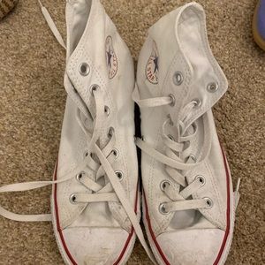 High top white converse